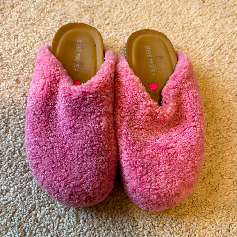 Slippers Pink Size 3 Steve Madden